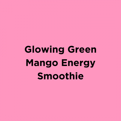 Glowing Green Mango Energy Smoothie