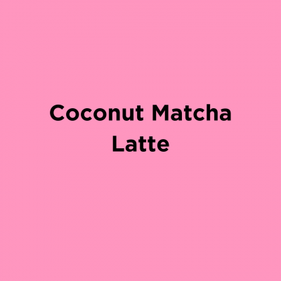 Coconut Matcha Latte