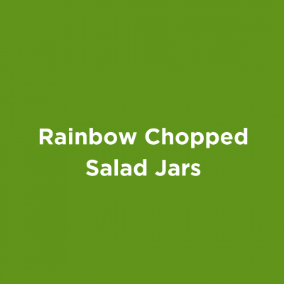 Rainbow Chopped Salad Jars