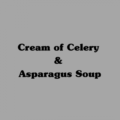 Cream of Celery & Asparagus Soup