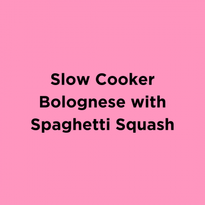 Slow Cooker Bolognese with Spaghetti Squash