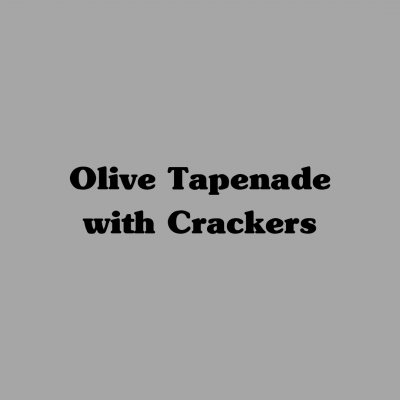 Olive Tapenade with Crackers