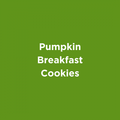 Pumpkin Breakfast Cookies