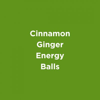 Cinnamon Ginger Energy Balls