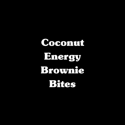 Coconut Brownie Bites