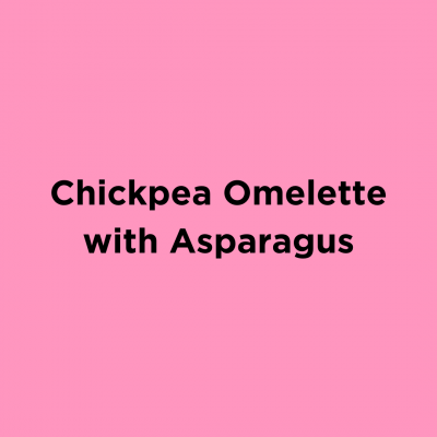 Chickpea Omelette with Asparagus