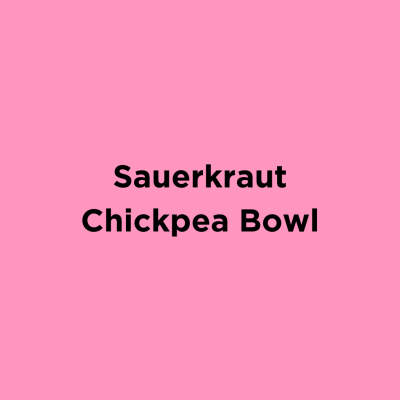 Sauerkraut Chickpea Bowl