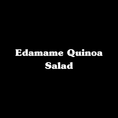 Edamame Quinoa Salad