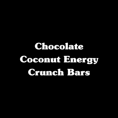 Chocolate Coconut Energy Crunch Bars