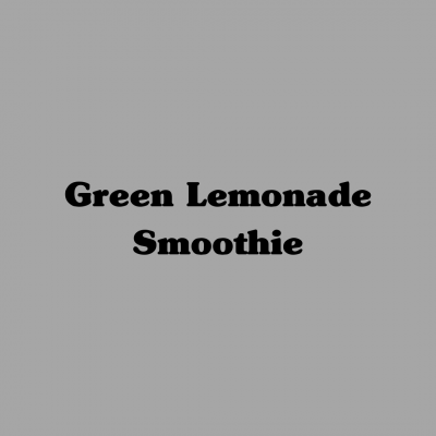 Green Lemonade Smoothie