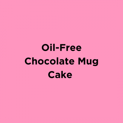 Oil-Free Chocolate Mug Cake