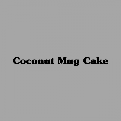 Coconut Mug Cake