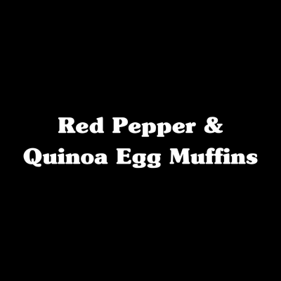 Red Pepper & Quinoa Egg Muffins