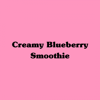 Creamy Blueberry Smoothie