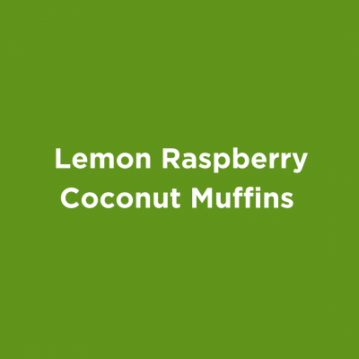 Lemon Raspberry Coconut Muffins