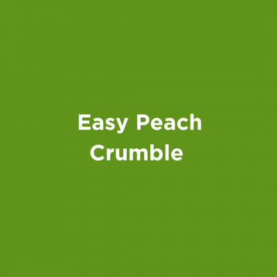 Easy Peach Crumble