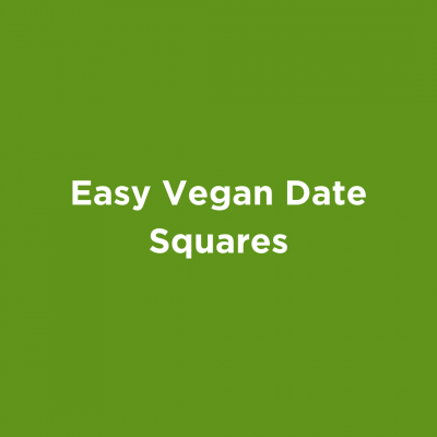 Easy Vegan Date Squares