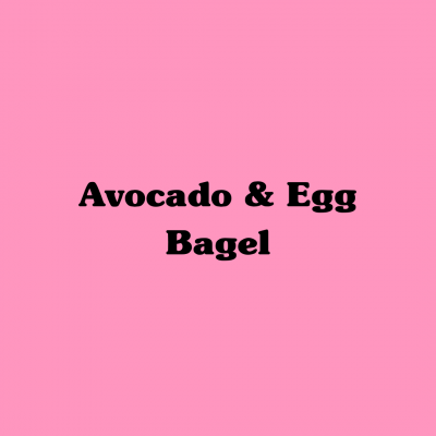 Avocado & Egg Bagel