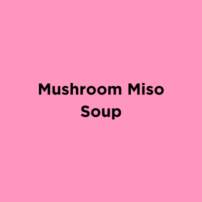 Mushroom Miso Soup
