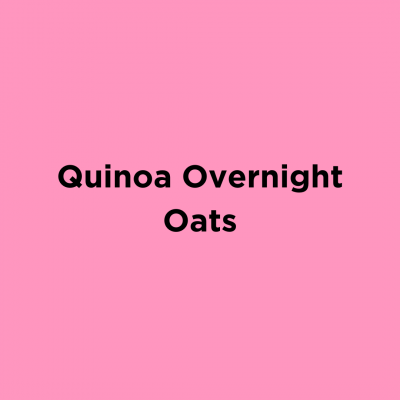 Quinoa Overnight Oats
