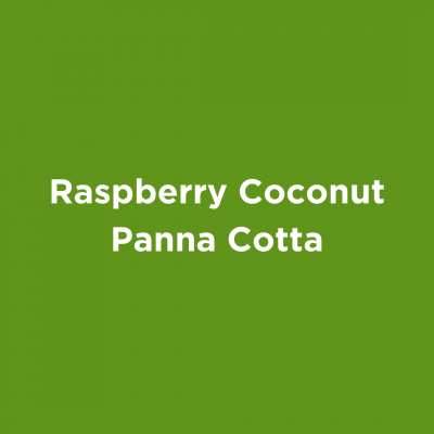 Raspberry Coconut Panna Cotta