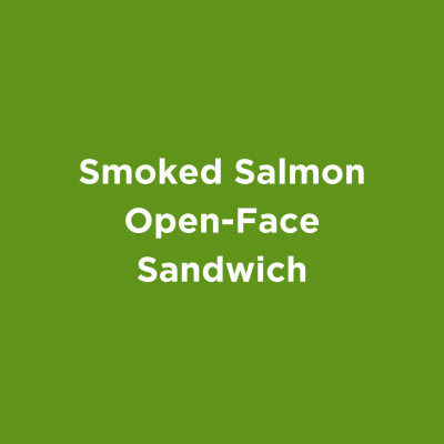 Smoked Salmon Open-Face Sandwich