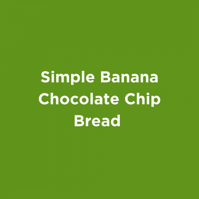 Simple Banana Chocolate Chip Bread
