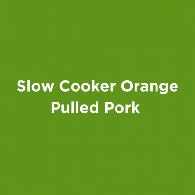 Slow Cooker Orange Pulled Pork