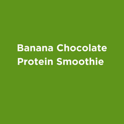 Banana Chocolate Protein Smoothie
