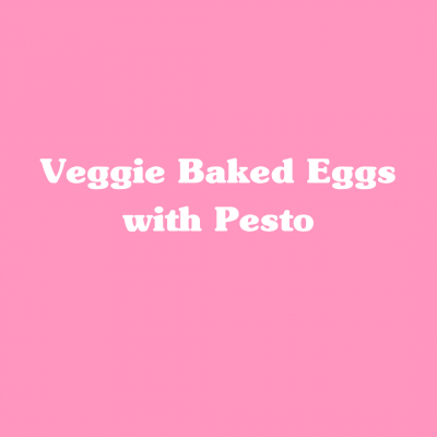 Veggie Baked Eggs with Pesto