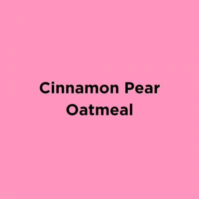 Cinnamon Pear Oatmeal