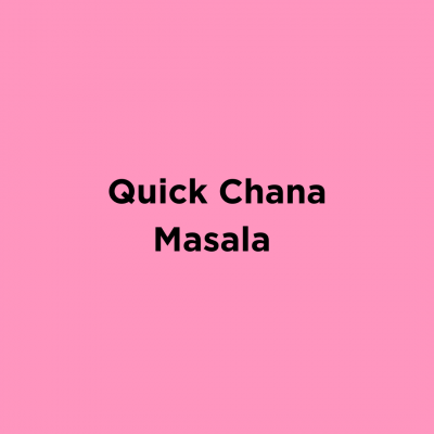 Quick Chana Masala